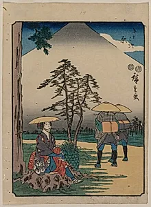 The Fifty-Three Stations of the Tokaido: Hara by Utagawa Hiroshige (Japanese, 1797–1858)