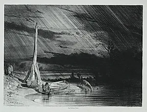 The Fisherman, Rainy Weather by Charles-Émile Jacque (French, 1813–1894)