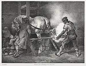 The Flemish Blacksmith by Théodore Géricault (French, 1791–1824)