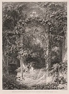 The Forest Maiden by Wendelin Wick (German, active 1842–1853)