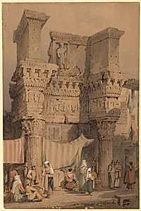 The Forum of Nerva, Rome by Samuel Prout (British, 1783–1852)