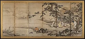 The Four Accomplishments by Kano Shōei (Japanese, 1519–1592)