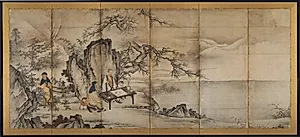 The Four Accomplishments by Kano Shōei (Japanese, 1519–1592)