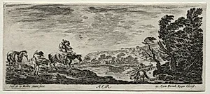 The Four Elements:  Aer by Stefano Della Bella (Italian, 1610–1664)