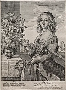 The Four Seasons:  Spring by Wenceslaus Hollar (Bohemian, 1607–1677)