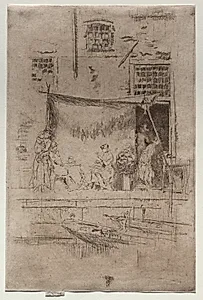 The Fruit Stall by James McNeill Whistler (American, 1834–1903)