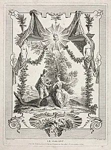 The Gallant by Benoit II Audran (French, 1700–1772)