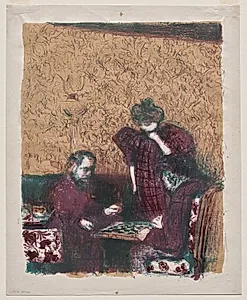 The Game of Checkers by Edouard Vuillard (French, 1868–1940)