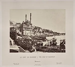 The Ghat of Madhoray, Bénarès by Louis-Théophile Marie Rousselet (French, 1845–1929)