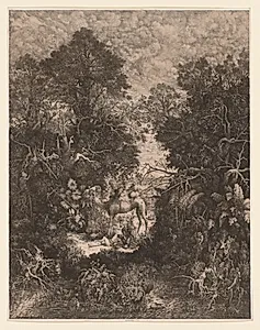 The Good Samaritan by Rodolphe Bresdin (French, 1822–1885)