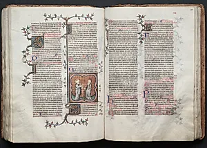 The Gotha Missal:  Fol. 115r, Text by Master of the Boqueteaux (French)