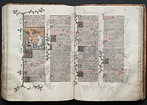 The Gotha Missal:  Fol. 117r, Text by Master of the Boqueteaux (French)