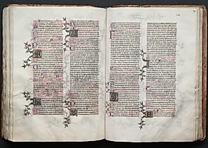 The Gotha Missal:  Fol. 119r, Text by Master of the Boqueteaux (French)