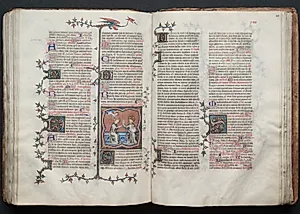 The Gotha Missal:  Fol. 120r, Text by Master of the Boqueteaux (French)