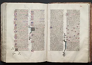 The Gotha Missal:  Fol. 136r, Text by Master of the Boqueteaux (French)