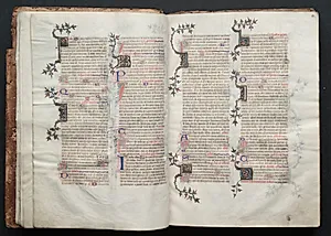 The Gotha Missal:  Fol. 13r, Text  by Master of the Boqueteaux (French)