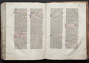The Gotha Missal:  Fol. 153r, Text by Master of the Boqueteaux (French)