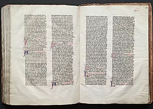 The Gotha Missal:  Fol. 153v, Text by Master of the Boqueteaux (French)