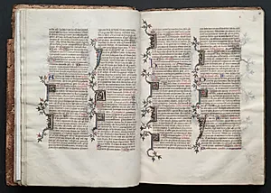 The Gotha Missal:  Fol. 20r, Text by Master of the Boqueteaux (French)
