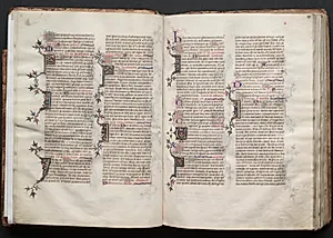 The Gotha Missal:  Fol. 20v, Text by Master of the Boqueteaux (French)