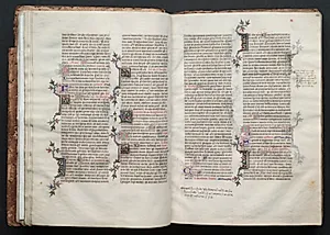 The Gotha Missal:  Fol. 22r, Text by Master of the Boqueteaux (French)