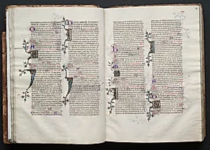 The Gotha Missal:  Fol. 27v, Text by Master of the Boqueteaux (French)