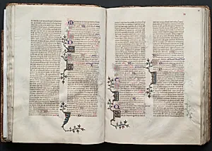 The Gotha Missal:  Fol. 39v, Text by Master of the Boqueteaux (French)