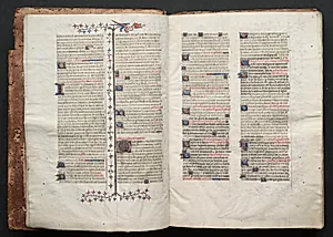 The Gotha Missal:  Fol. 3r, Text  by Master of the Boqueteaux (French)