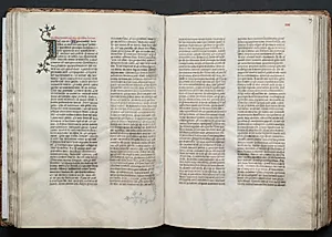 The Gotha Missal:  Fol. 48v, Text by Master of the Boqueteaux (French)