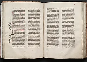 The Gotha Missal:  Fol. 51v, Text by Master of the Boqueteaux (French)