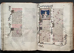 The Gotha Missal:  Fol. 68v, Text by Master of the Boqueteaux (French)