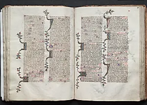 The Gotha Missal:  Fol. 81r, Text by Master of the Boqueteaux (French)