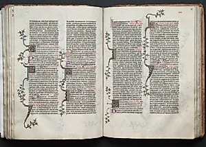 The Gotha Missal:  Fol. 85v, Text by Master of the Boqueteaux (French)