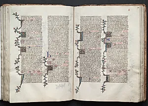 The Gotha Missal:  Fol. 92r, Text by Master of the Boqueteaux (French)