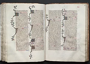 The Gotha Missal:  Fol. 99r, Text by Master of the Boqueteaux (French)