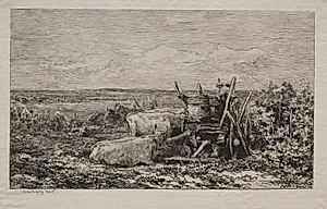 The Grape Harvest by Charles François Daubigny (French, 1817–1878)