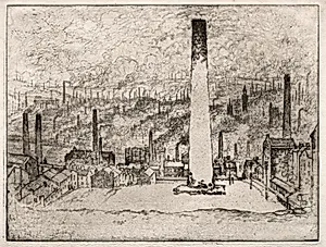 The Great Chimney, Bradford by Joseph Pennell (American, 1857–1926)