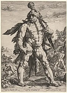 The Great Hercules or 'Knollenman' by Hendrick Goltzius (Dutch, 1558–1617)