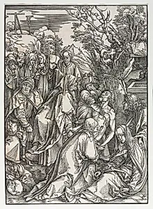 The Great Passion:  The Deposition by Albrecht Dürer (German, 1471–1528)