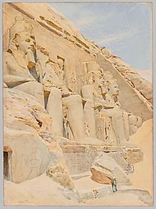 The Great Temple of Abu Simbel by Walter Frederick Roofe Tyndale (British, born Belgium, 1855–1943)