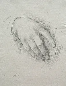 The Hand of Nora E. Legros by Alphonse Legros (French, 1837–1911)