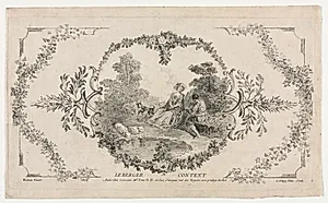 The Happy Shepherd, Arabesque by Louis Crépy (French)