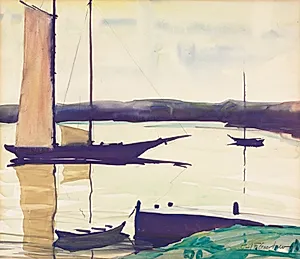 The Harbor by Carl Gaertner (American, 1898–1952)
