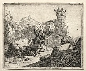 The Hedgerow by Johann Heinrich Roos (German, 1631–1685)