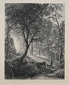 The Herdsman's Cottage by Samuel Palmer (British, 1805–1881)