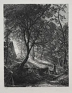 The Herdsman's Cottage by Samuel Palmer (British, 1805–1881)