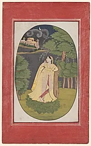 The Heroine Who Waits Anxiously for Her Absent Lover (Utka Nayika) by Unknown Artist