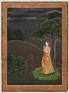 The Heroine Who Waits Anxiously for Her Absent Lover: Utka Nayika by Unknown Artist