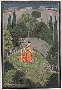 The Heroine Who Waits Anxiously for Her Absent Lover: Utka Nayika by Unknown Artist