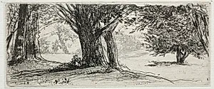 The Holly Field by Francis Seymour Haden (British, 1818–1910)